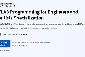 【Coursera中英字幕】MATLAB Programming for Engineers and Scientists Specialization