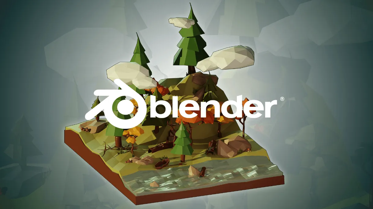 【Skillshare中英字幕】Create A Stunning Low-Poly Forest In Blender